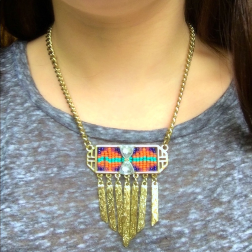 Multicolor Statement Necklace - Picture 2 of 2